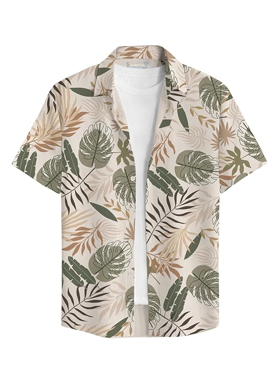 BULLMER Trendy Regular Fit Printed Causal Shirt for Men - Pack of 1